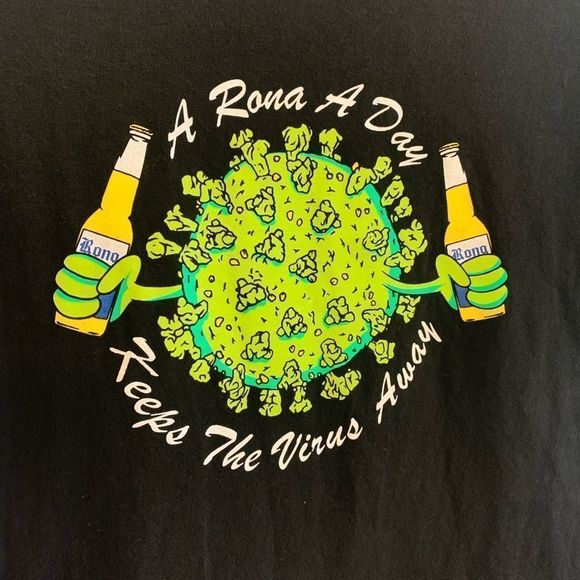 [FULL SEND] Black “Rona Season” Shirt - Size Medium - Picture 2 of 4